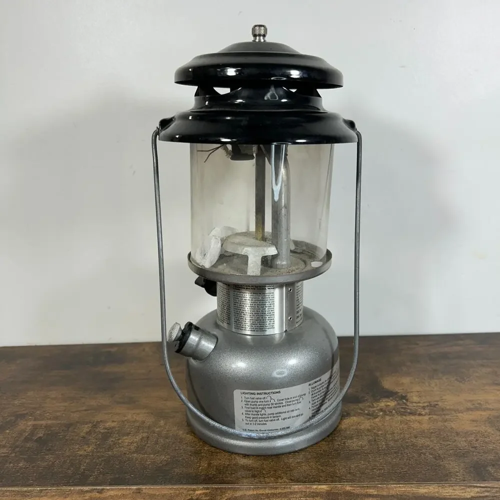 Coleman Dual Fuel Two Mantle Lantern USA Made Dated 9 / 1997